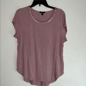 Alfani Mauve Color Relaxed Short Sleeve T-Shirt